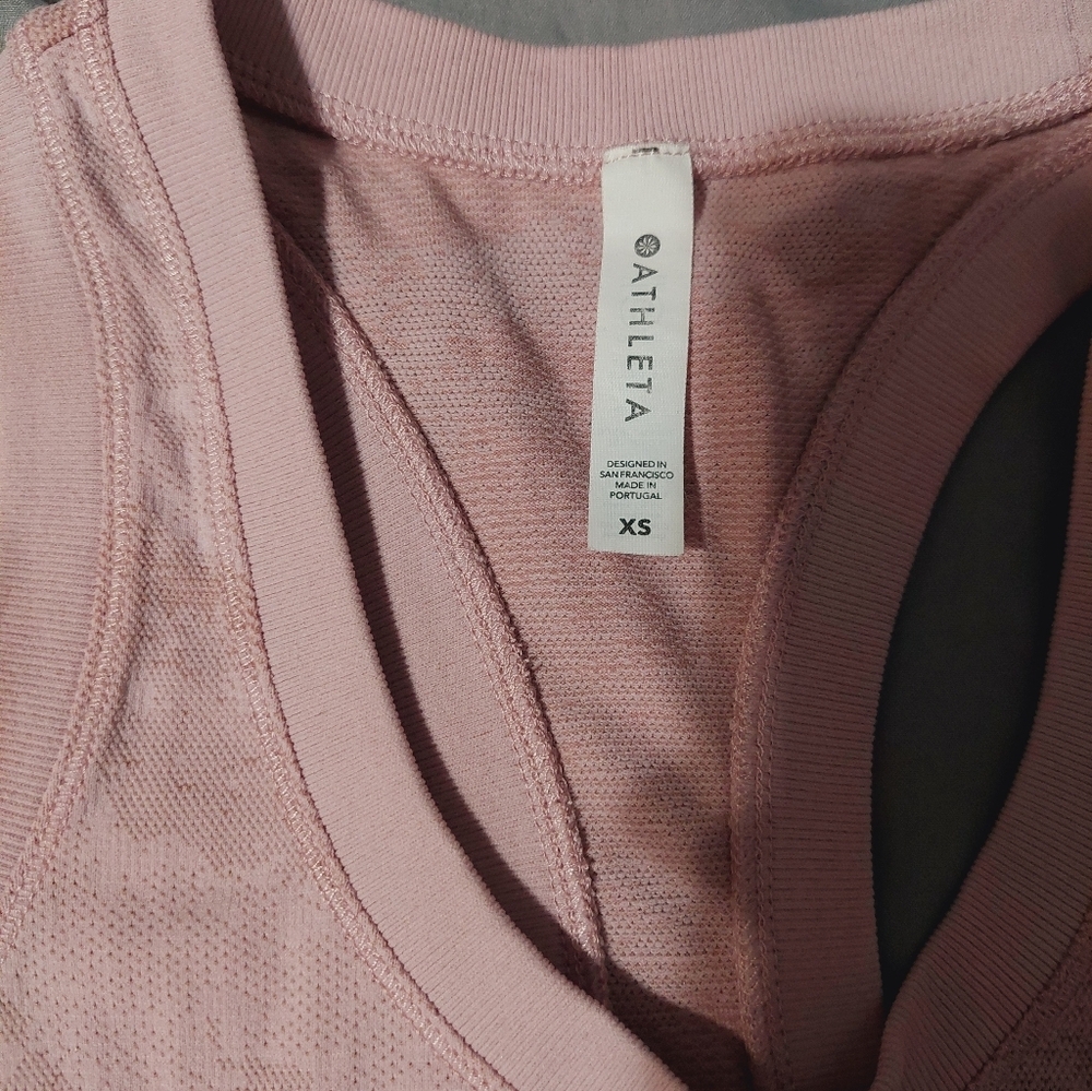 Athleta Pink Camo Tank Top - Picture 2 of 3